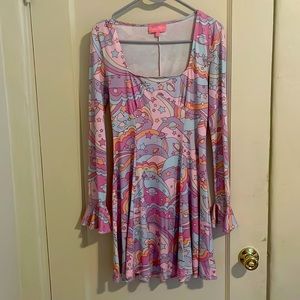 Long sleeve space ship dress